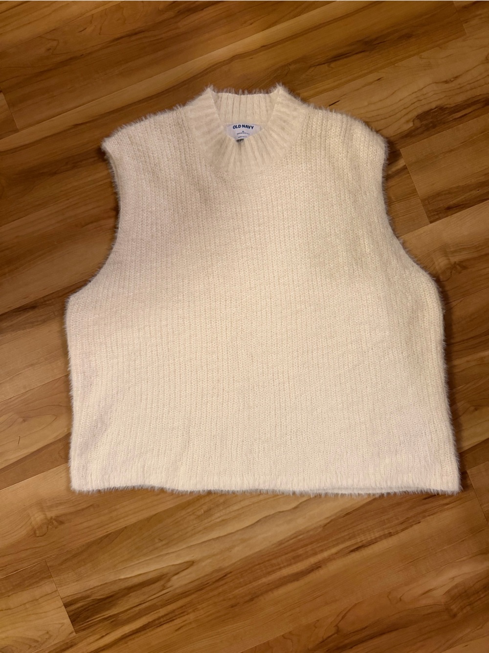 Old Navy Cream Cowl Neck Sweater Vest